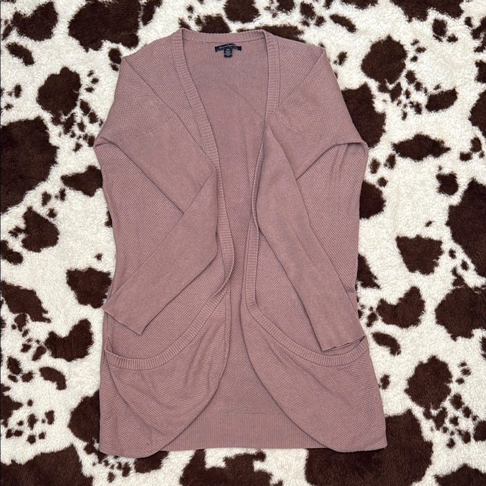 Women's Pink Sweater Cardigan